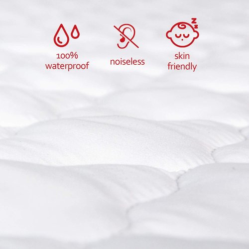 Waterproof Pack and Play Mattress Pad Sheets Fitted (Cover Only), Cotton Fabric Pack and Play Protector, Fits Graco Play Yard, Baby Mini Crib Sheet Cover