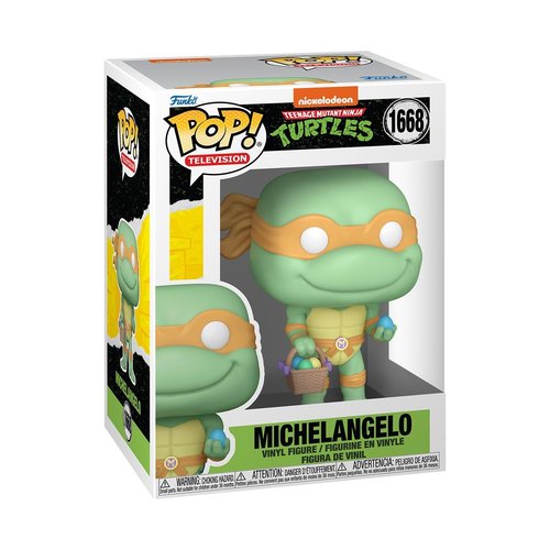 Funko POP! Vinyl: Teenage Mutant Ninja Turtles (TMNT) Easter - Michelangelo - Teenage Mutant Ninja Turtles Retro/Classic - Collectable Vinyl Figure - Gift Idea - Official Merchandise