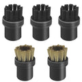 Steam Cleaner Attachments, 5 PCS Steam Cleaner Brush Head, Brass Brush Head Accessories for Karcher SC1 SC2 SC3 SC4 SC5 SC7 CTK10（2 PCS Brass Brushes + 3 PCS Nylon Brushes）