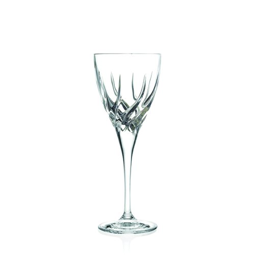 Barski Wine Glass - Goblet - Red Wine - White Wine - Water Glass - Stemmed Glasses - Set of 6 Goblets - Crystal like Glass - 8.3 oz. Beautifully - Cut Crystal - Designed Made in Europe