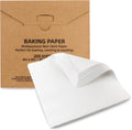 Skiennix Parchment Paper Sheets - 200 Pcs Food Grade Non-Stick Baking Liners | 8x8 Inch White