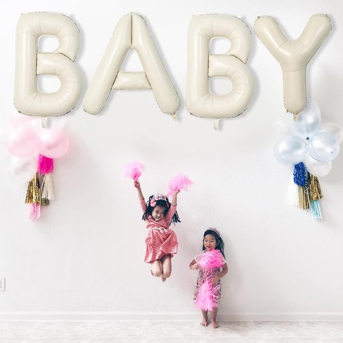 Giant Alphabet X Foil Balloons - Cream Ivory White Mylar Letter for Birthday Decor | 40 Inch Custom A-Z