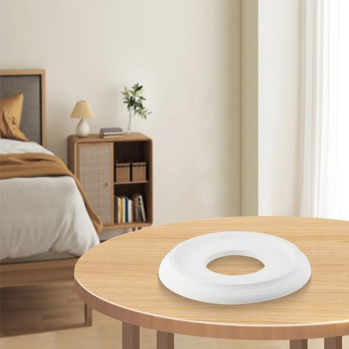 Ceiling Medallion 10cm Inner Hole 3cm Thickness, Waterproof Decorative Plate for Ceiling Fan Light Fixtures and Chandeliers, for Home Decor Light Trim 25cm Outer Diameter