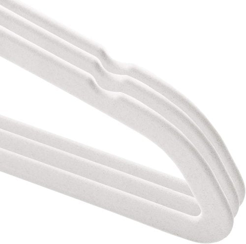 Casafield Velvet Baby Hangers - 50 Pack for Infant & Toddler Clothes - Elegant Ivory Color