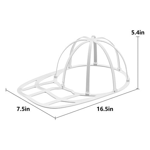 LONGD Hat Washer Cage with Snap Lock - Machine/Dryer Safe Compact Hat Cleaner for Baseball Caps & Storage