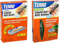 TERRO Liquid Ant Killer Bundle - 12 Bait Stations & Outdoor Ready-to-Use Ant Bait Stake Trap
