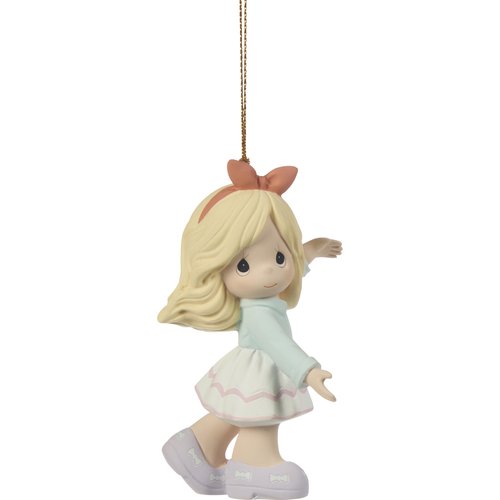 Precious Moments Two Friends One Heart Ornament Set – Set of 2 Bisque Porcelain Christmas Keepsake Ornaments – 251047