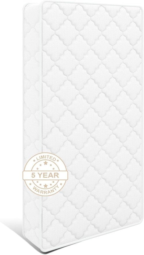 CertiPUR-US Medium Firm Mattress - High Density Foam, Edge Reinforced, Odorless | Standard Size, Pure White