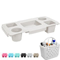 ZYTONGMAO Tote Topper Tray Accessories for Bogg Bag Large Only – Waterproof EVA Table Top Organizer Lid with Cup Holder, Snack, Phone & Drink Holders for Beach, Pool, Picnic, Travel (White)