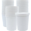 Zentriqlla 30 Pack 32oz Paper Ice Cream Bowls, White Paper Soup Containers with Lids, Microwave & Freezer Safe Food Cups, Large Takeout To Go Containers for Wedding, Restaurant Supplies