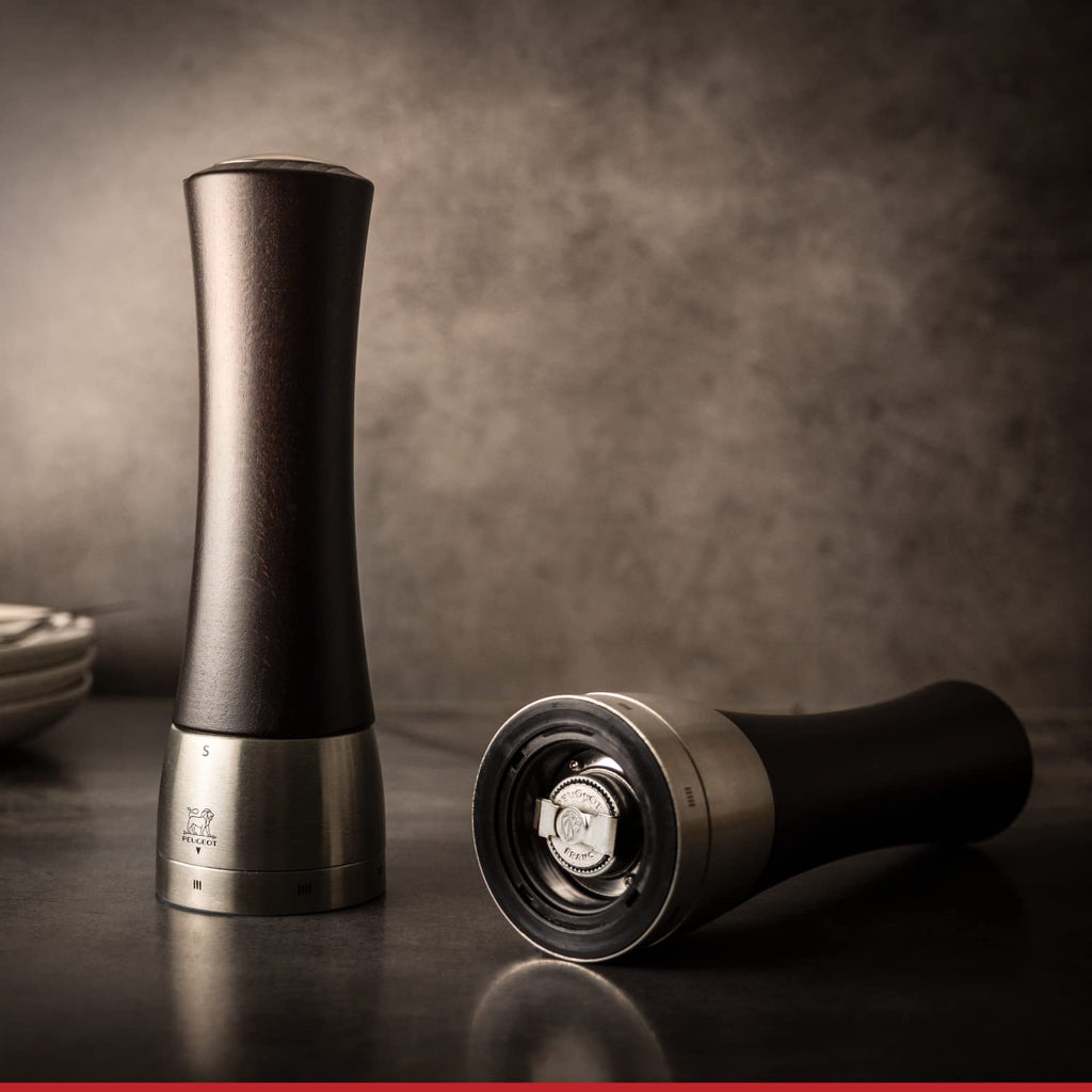Peugeot - Madras u'Select Manual Salt Mill - Adjustable Grinder - Stainless Steel & Beechwood, Graphite