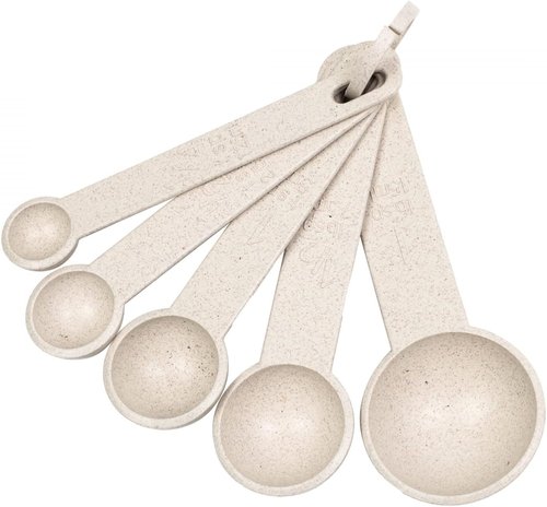 Beille Measuring Cups & Spoons Set - 10pc Wheat Straw Cooking & Baking Tools