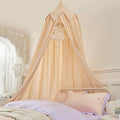 THREENTDAY Bed Canopy for Kids, Girls Bed Curtain Bed Room Decor Hanging House Castle Reading Nook Dreamy Canopy(Light Yellow)