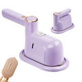 Travel Steamer Iron, 1000W Portable Mini Steam Iron, 100ml Foldable Wet Dry Dual-Purpose Hanging Ironing Machine, Essential Steamer for Home, Travel & University Dormitory (Purple)