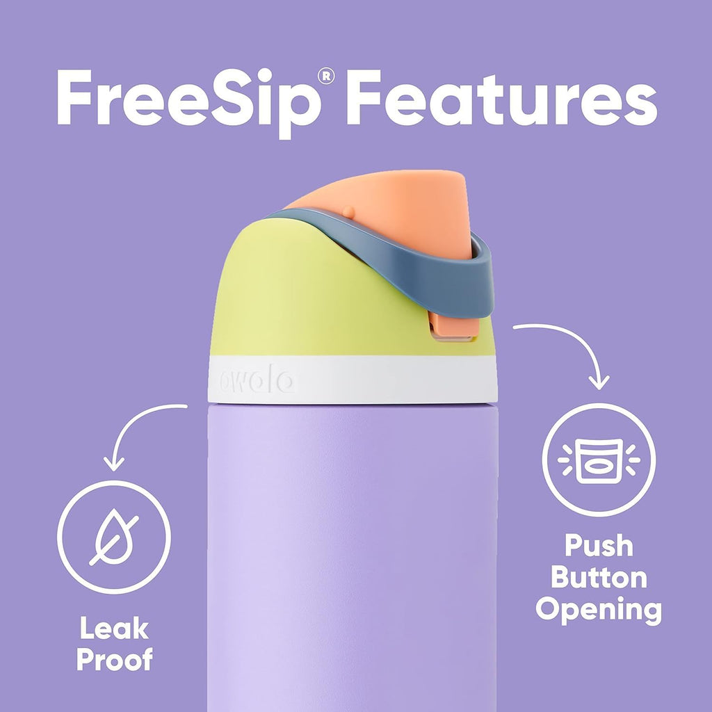 Owala FreeSip Insulated Stainless Steel Water Bottle - 40 oz BPA-Free with Straw | Surfs Edge Design