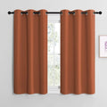 NICETOWN Blackout Curtains - Thermal Insulated Privacy Drapes for Bedroom | Burnt Orange, 48" Long, 42" Wide (1 Pair)