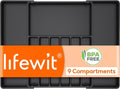 Lifewit Silverware Drawer Organizer, Expandable Utensil Tray for Kitchen, BPA Free Flatware and Cutlery Holder, Adjustable Plastic Storage for Spoons Forks Knives, 17- 30 x 18.5", Black