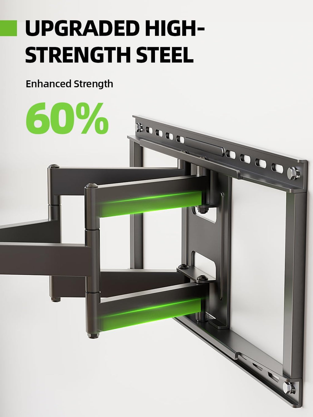 USX MOUNT Full Motion TV Wall Mount - Fits 50-90 Inch TVs Up to 150 lbs | Dual Articulating Arms & Tilt