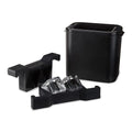 Viski Glacier Ice Maker, Ice Cube Mold for Whiskey on the Rocks, Old Fashioned & Craft Cocktail Drinks, Makes 2 Large Crystal Clear Cubes, Birthday Gifts for Men, Home Bar Accessories, Set of 1, Black