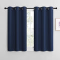 NICETOWN Blackout Curtains - Navy Thermal Insulated Draperies | 34 x 36 Inches, 1 Pair for Kids' Room