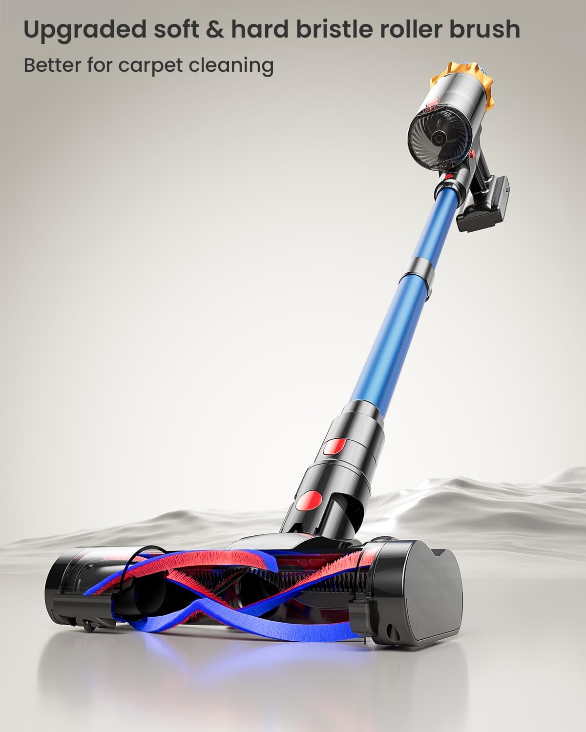 Skiennix Cordless Vacuum Cleaner - 650W, 55KPA Suction Power, 70 Minutes Runtime | Lightweight & Self-Standing for Home, Carpet & Pet Hair