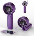 Peiyuu Portable Handheld Fan - 4000mAh USB Rechargeable Mini Desk Fan | 180° Foldable, 6 Speed, Ultra Quiet