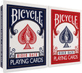 Rider Bicycle Playing Cards - Standard Poker Size Deck, Red & Blue (2 Pack) | Classic Fun for All Ages