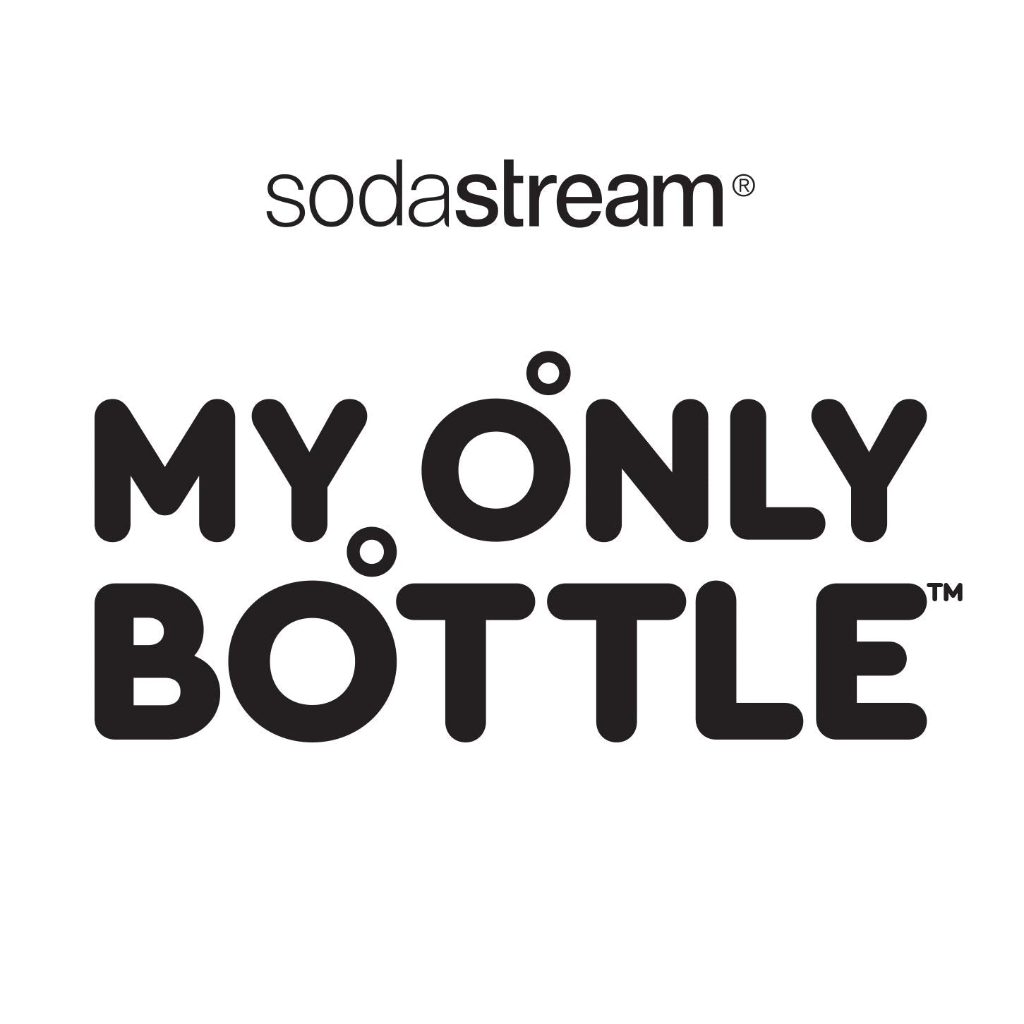 sodastream 0.5 Liter My Only Bottle Black, 1 Count (Pack of 4)