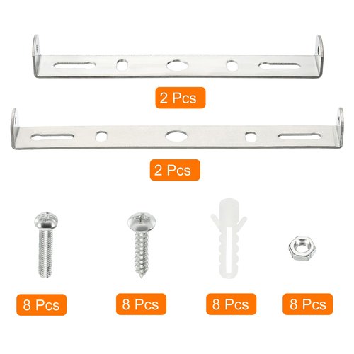 MECCANIXITY Ceiling Light Plate, 130mm 150mm Lighting Fixture Mounting Bracket Light Crossbar for Home Office Chandelier, Pack of 4