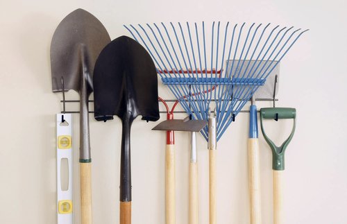 ClosetMaid Wall Mount Garage Tool Organizer Rack, Long Handle, 35538
