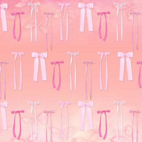 50Pcs Pink Bows for Wall Decor - DIY Bow Photo Backdrop, FCQWMTSD Ribbon Bow Garland, Party Decorations for Birthday, Baby Shower, Bachelorette, Wedding,Room Bedroom Decor