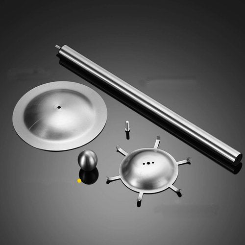 GXONE Cooking Utensils Set,7pcs 304 Stainless Steel Kitchen Utensils Set with Holder,Heat Resistant Wooden Handle Kitchen Tools