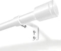 Adjustable 5/8” Diameter Curtain Rods by [Brand Name] - 30-60 Inch for 30-54 Inch Windows | White, 2 Pack