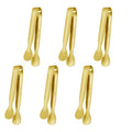 GOLD Mini Tongs for Serving - Small Tongs for Appetizers, Perfect for Mini Tongs Utensils - Gold Serving Utensils