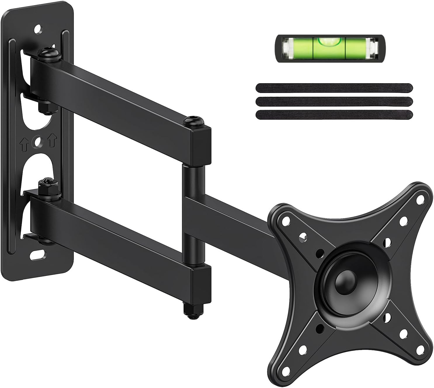 USX MOUNT Full Motion TV Wall Mount - Universal Corner Bracket for 13-32 Inch TVs | Swivel & Tilt Articulating Design, VESA 100x100mm, Supports Up to 33LBS