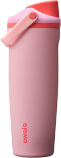 Owala FreeSip Sway Insulated Stainless Steel Water Bottle - 30oz, Two-Way Spout, Pink Angel Food Cake