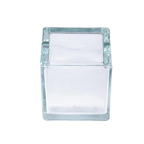 Creative Co-Op 20-Ounce Glass House Shaped Jar with Lid, Clear