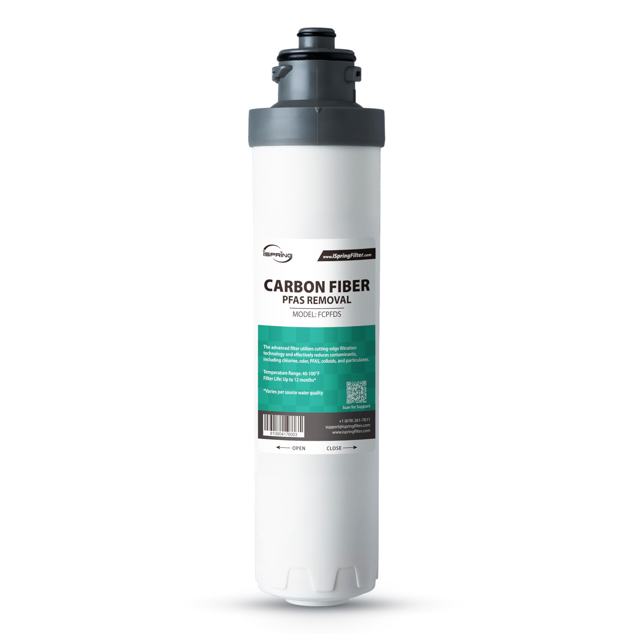 iSpring SGS-Tested PFAS Removal Carbon Block Replacement Water Filter Cartridge FCPFDS for DS4 Series