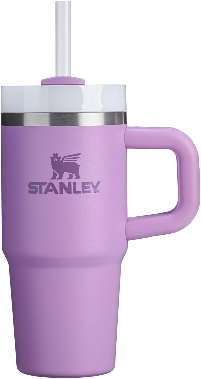 STANLEY Quencher H2.0 Tumbler - 14 oz Insulated Stainless Steel Cup with Handle & Straw | BPA-Free | Lilac