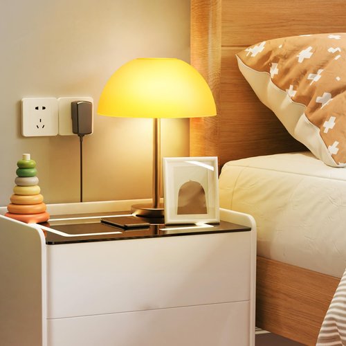 Kichvoe 2Pcs Plastic Mushroom Lamp Shade Replacement: 1.65" Hole Globe Dome Lampshade, Light Fixture Cover for Pendant, Fan, Wall Sconce, Chandelier & Floor Lamp