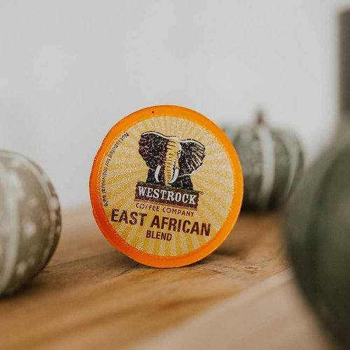 Westrock Coffee Company, East African Blend, Single Serve Coffee Cup, Medium-Dark Roast (80)
