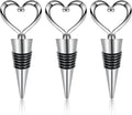 3PCS Wine Stopper Reusable Wine Stoppers Heart Shape Wine Beverage Bottle Stopper Bottle Cover Wine Outlet Cap for Wine Champagne Beer Collection
