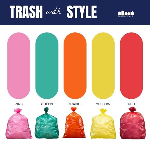 Plasticplace 32-33 Gallon Trash Bags │ 1.5 Mil │ Yellow Garbage Can Liners │ 33’” x 39” (100 Count), W33Y15