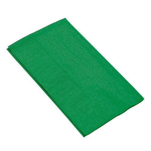 Festive Green 2-Ply Guest Towels - 8" x 4" (Pack Of 120) - Luxury Paper Hand Towels For Parties & Events