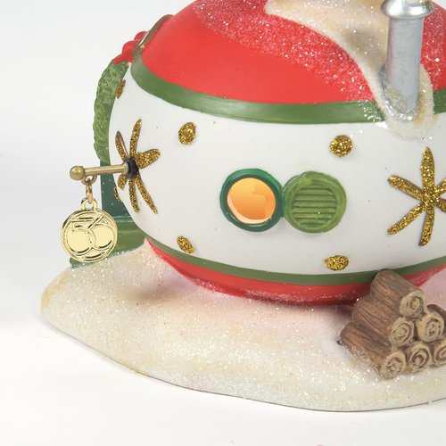 Department 56 North Pole Village Finny's Ornament House Lit Building, 9.5 Inch, Multicolor