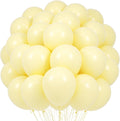 Voircoloria Pastel Yellow Balloons - 66 Pack of 12-Inch Light Yellow Latex for Parties & Celebrations