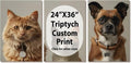 Custom Canvas Prints - Personalized Triptych Poster Set (Unframed 24x36) | Unique Wall Art for Home Decor