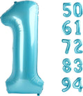 Pearlescent Blue 40-Inch Number 1 Balloon | First Birthday Decorations for Boys & Girls