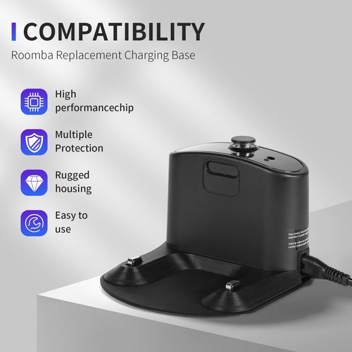 Roomba Charger Dock, Roomba Charging Base, Replacement Roomba Docking Station for Roomba e5 e6 i1 i3 i4 i6 i7 i8 500 600 700 800 900 Series -Charger ADF-N1 17170 17064, 4452369