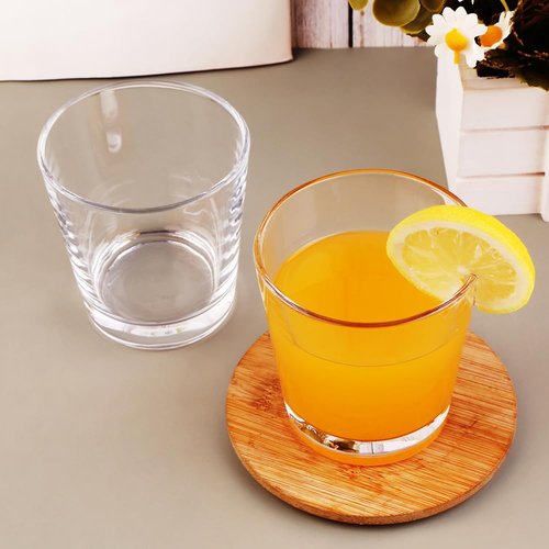 BTGLLAS 9oz Lowball Glasses, 6pc Short Glass Tumbler - Lead-Free Crystal Drinking Glasses for Water, Mojito, Tom Collins - Premium Bar Glassware & Cocktail Glass Set (6, Small)